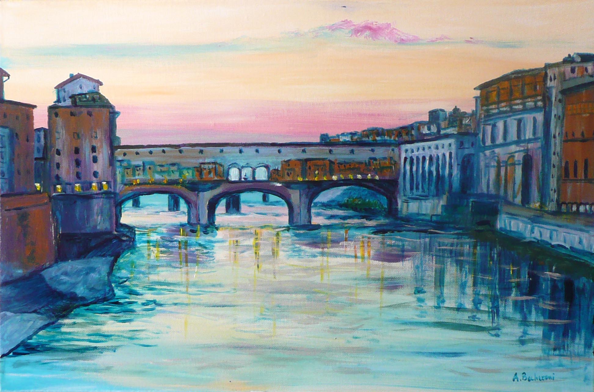 L'Arno, il Ponte Vecchio